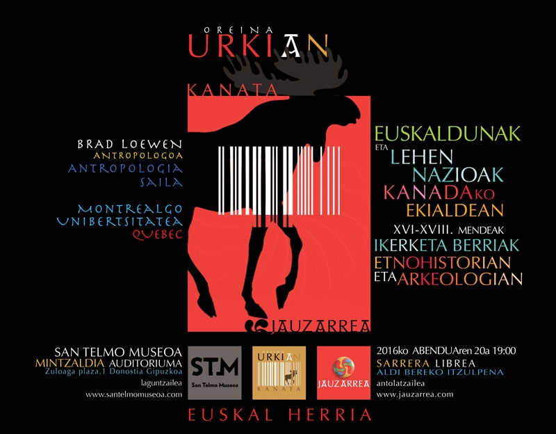 <h3>OREINA URKIAN KANATA</h3> <figure> 	<img src="/sites/default/files/pictures/2016/LEHEN-OUK-txikie.jpg" alt="Primeras naciones"> </figure> <p><strong class="red">JAUZARREA</strong>k bultzatu eta antolatzen du <strong style="color: red;">OREINA URKIAN KANATA</strong> programa; proiektu multidiziplinar honen helburua  euskaldunek Ipar Amerikako ipar-ekialdeko Lehen Nazioekin izandako harremanak jendartean zabaldu eta ezagutaraztea da;  nazio horiek ipar-ekialdeko basoen eremu geografikoan daude: mendebalde